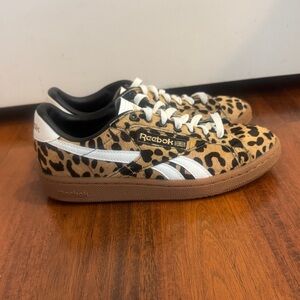 Reebok Women’s Club C Grounds UK Cheetah Print Sneakers